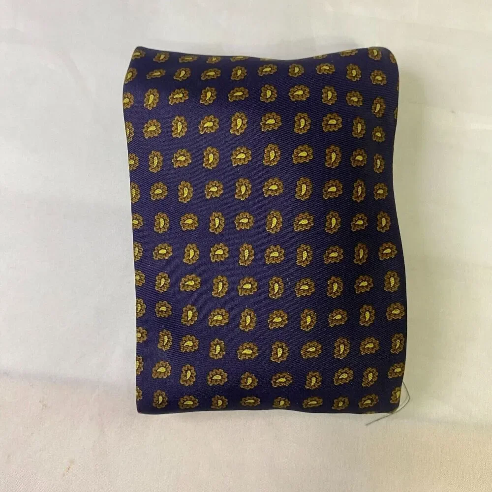 #6631 Brooks Brothers Makers Mens Navy Blue Necktie, Tie